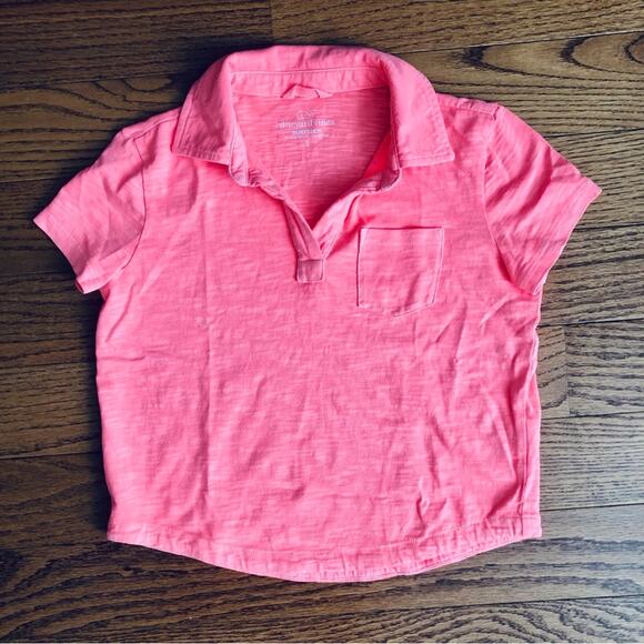 Vineyard Vines Other - Vineyard Vines SurfTee Polo Shirt Cotton Fluorescent Orange Boy’s Size S (7/8)